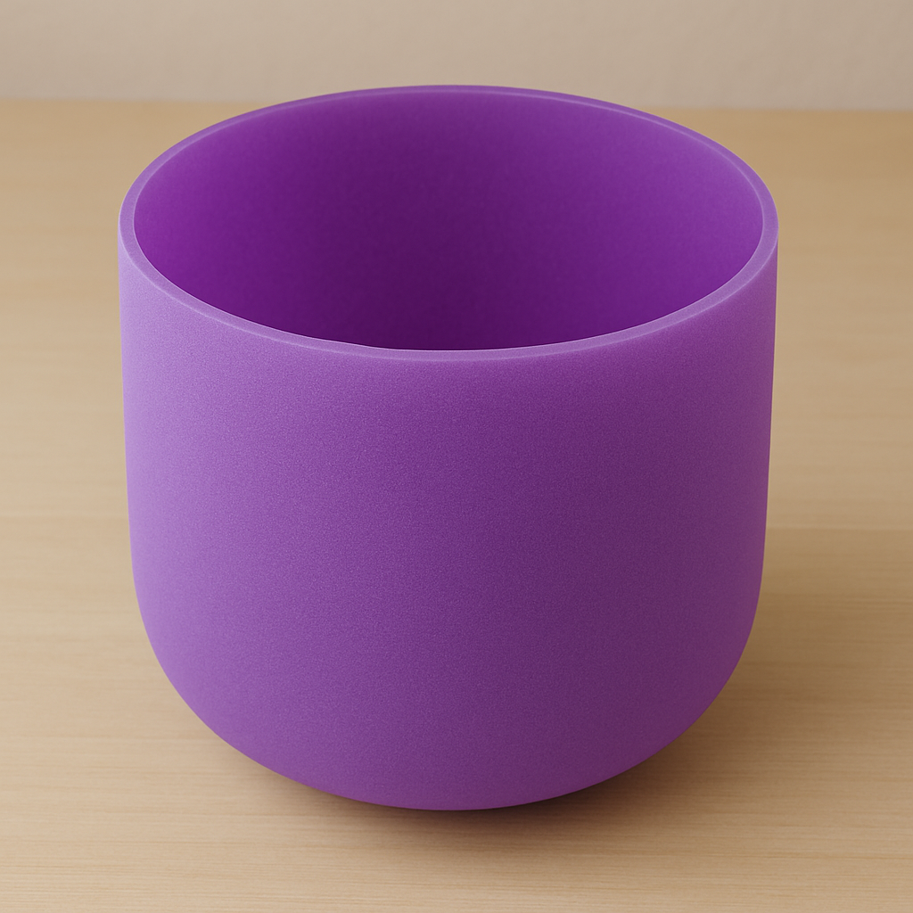 Crystal Quartz Singing Bowl โ Crown Chakra (Purple)