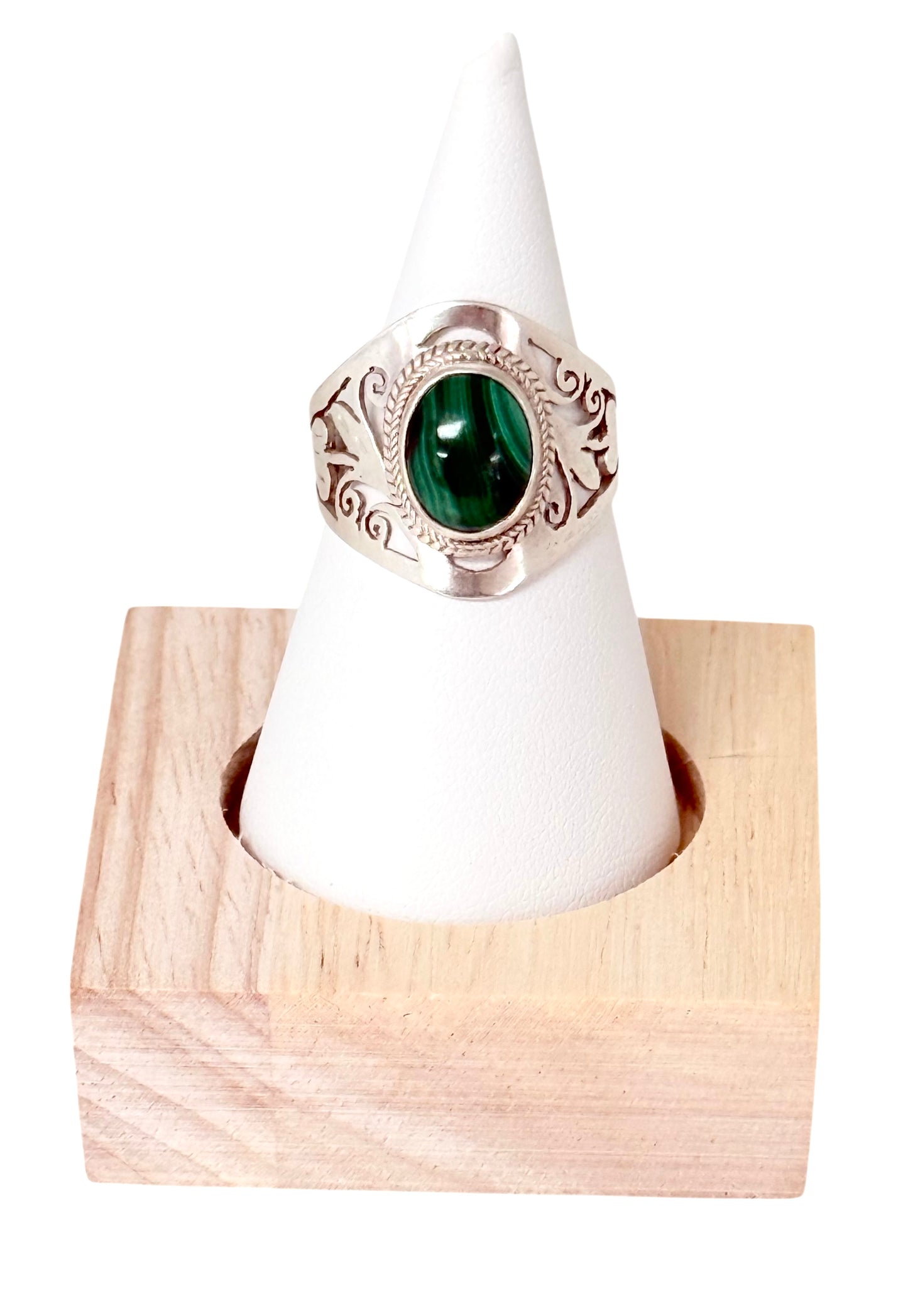 Malachite Silver Ring
