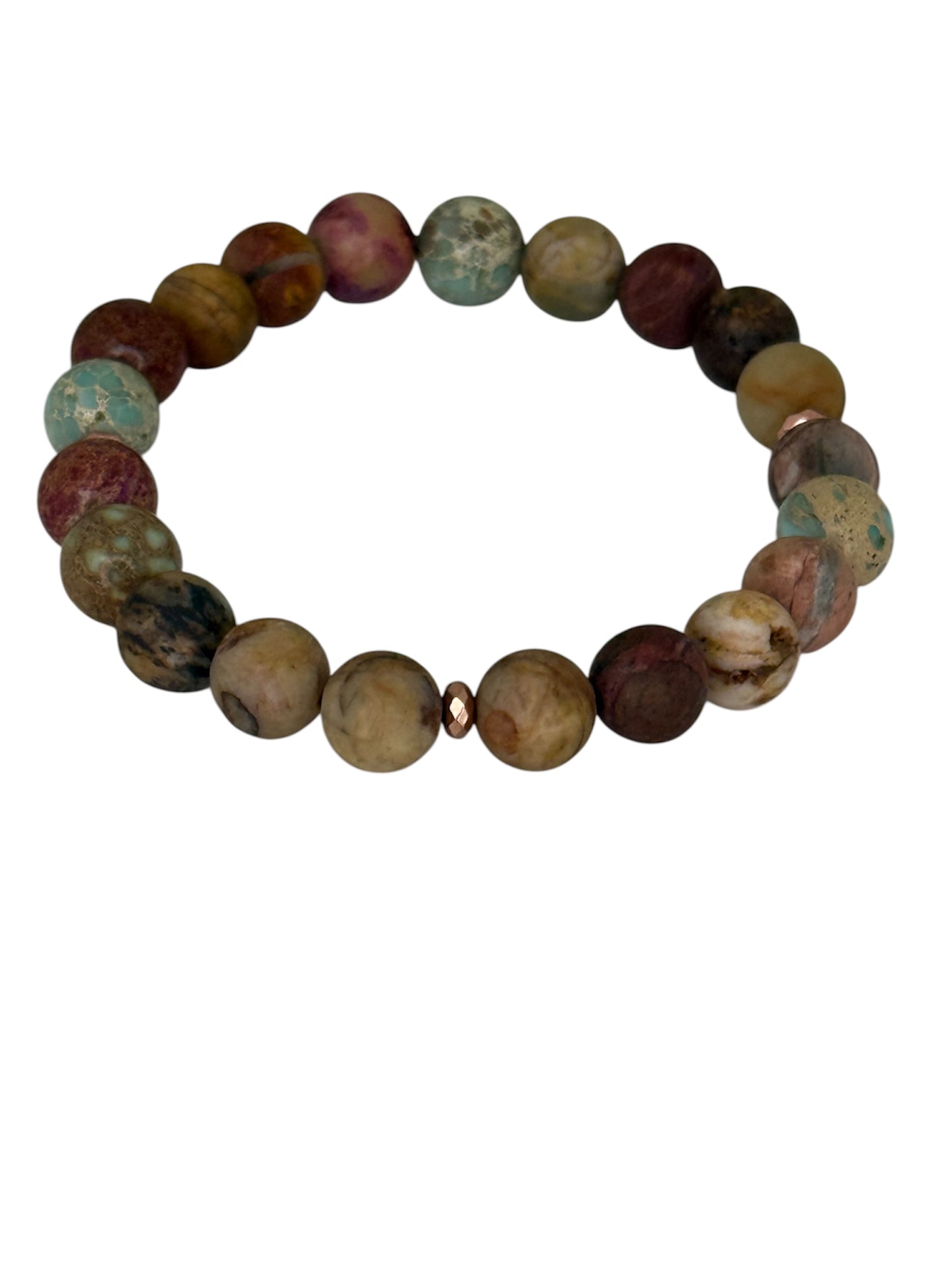 Matt finish picasso jasper with hematite