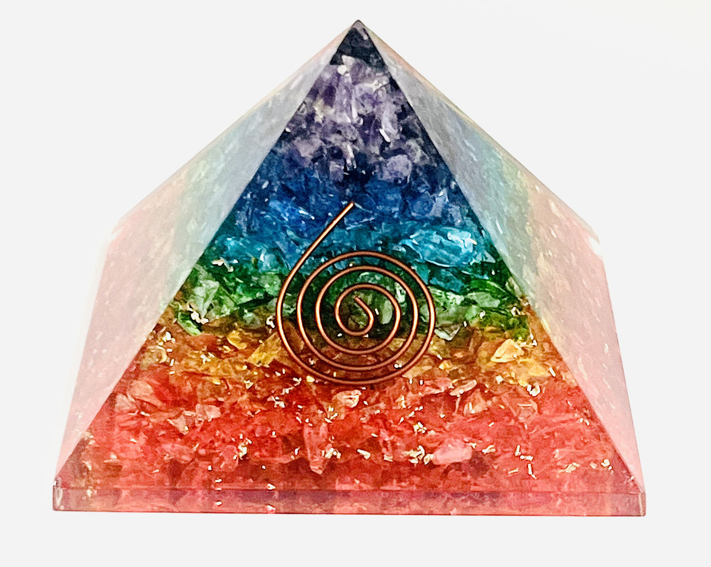 Orgonite Pyramid - Seven Chakra