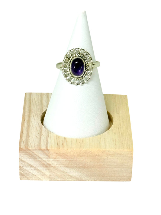 Amethyst Silver Ring