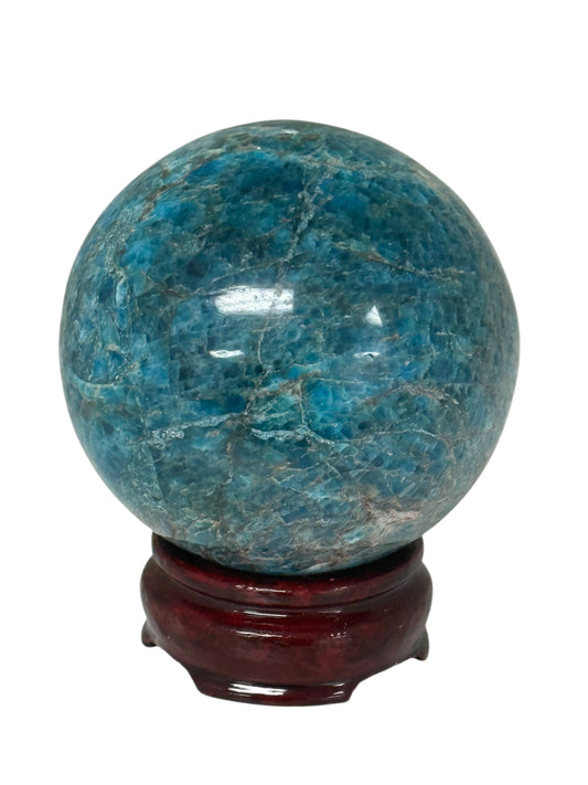 Blue Apatite Sphere