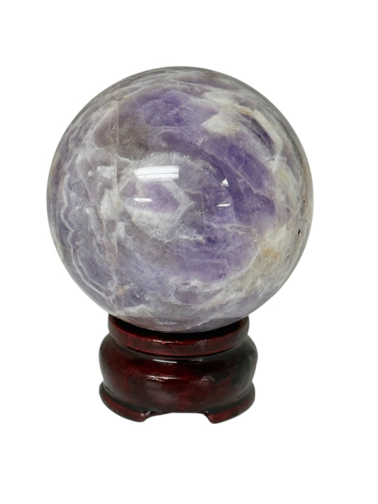 Chevron Amethyst Sphere
