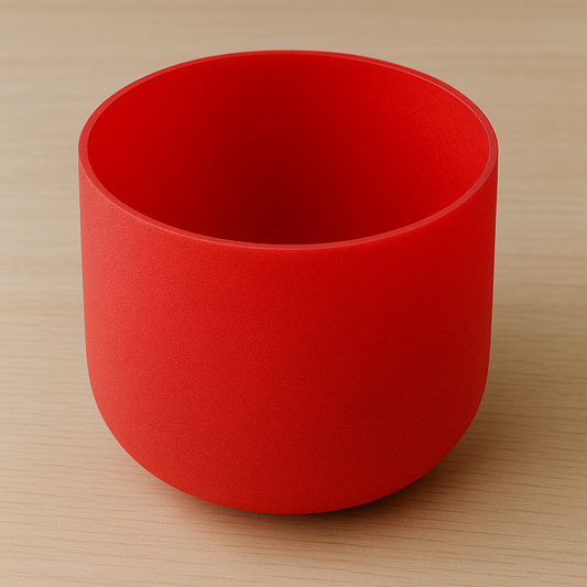 Crystal Quartz Singing Bowl – Root Chakra (Red)