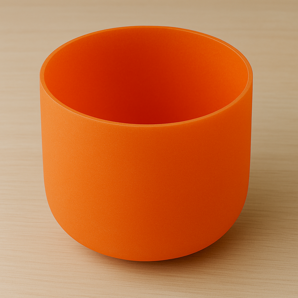 Crystal Quartz Singing Bowl – Sacral Chakra (Orange)
