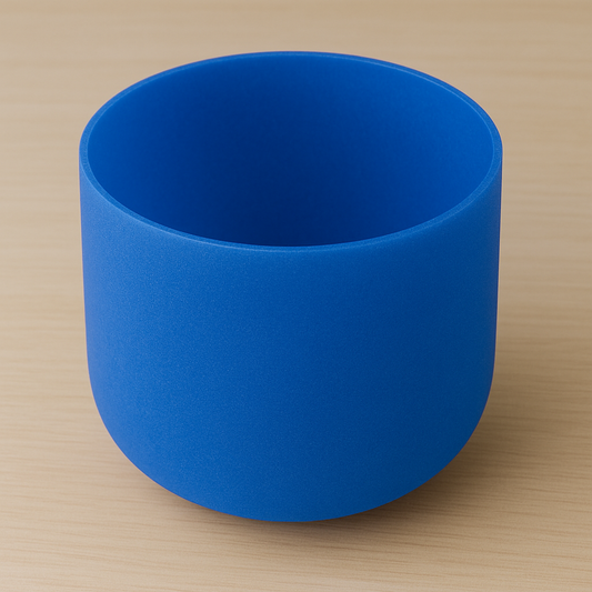 Crystal Quartz Singing Bowl – Throat Chakra (Dark Blue)
