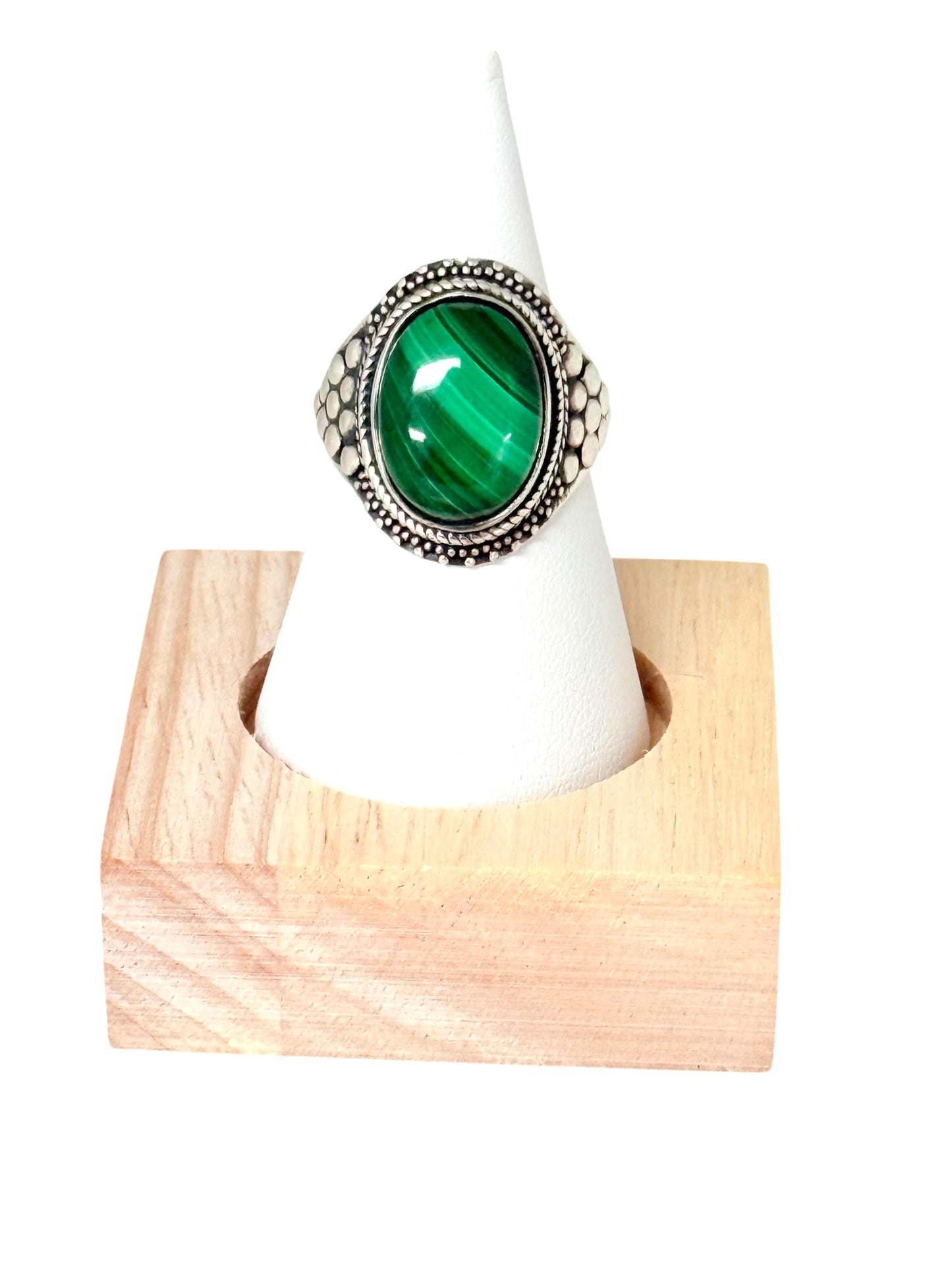 Malachite Silver Ring