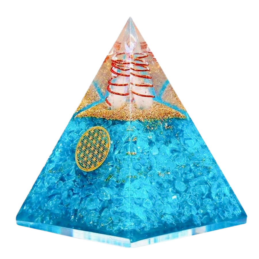 Orgonite Pyramid-Aquamarine