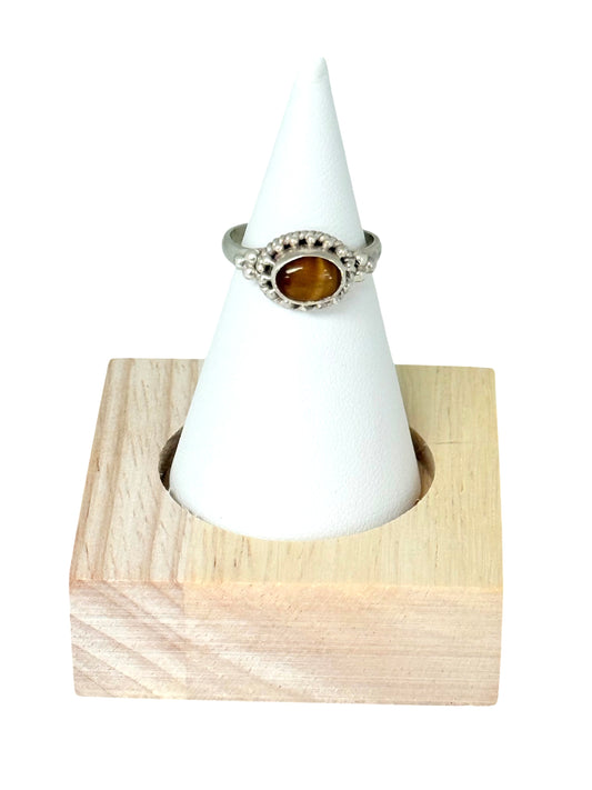 Tigers' Eye Silver Ring